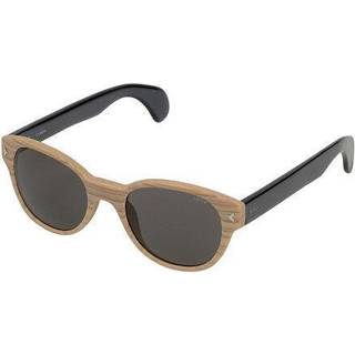 Lozza Unisex SL1913 MACHO 0ANC Solbriller Acetat Brun Grå Rund Normal