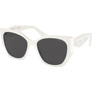 Prada Kvinde PR 19ZS 1425S0 Solbriller Acetat Hvid Grå Pillow Normal