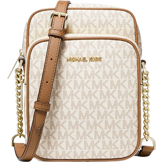 MK Jet Set Travel Medium Logo Crossbody Bag - Natural - Michael Kors - ONE SIZE
