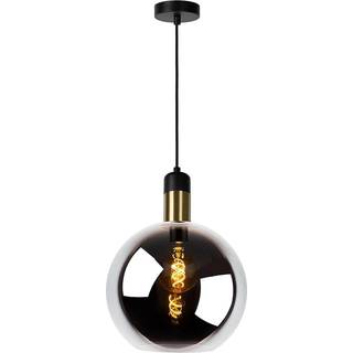 Lucide Julius glas pendel Ø 28cm E27 Smoke Grey