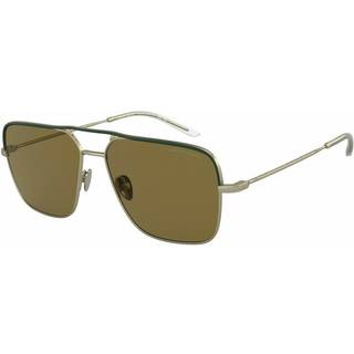 Giorgio Armani AR6142 300273 57 Solbriller Mænd Guld - Matte Pale Gold - 57mm