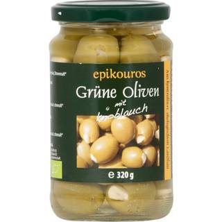 Oliven grønne m. sten Ø (320 gr)
