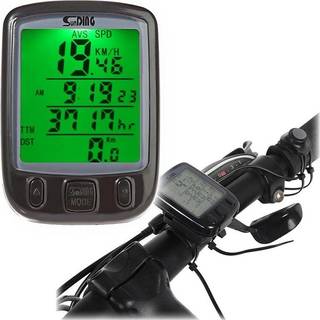 SUNDING Cykelcomputer / Odometer - LCD display - Speedometer - Vandtæt - Multi funktioner