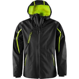 Fristads 131287 GORE-TEX skaljakke 4864 GXP / Arbejdsjakke Sort/Hi-Vis gul M