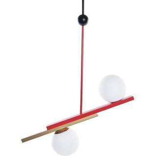 Loftslampe DKD Home Decor Rød Sort Gylden Hvid (64 x 20 x 120 cm)