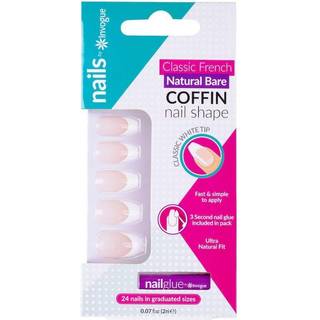 Invogue Bare French Coffin Nails 24 pcs