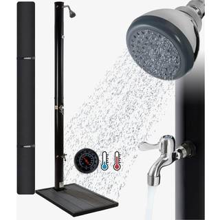 Arebos® Udebruser 20L Sort & Gulvelement Antracit, inkl. emhætte og fodbruser