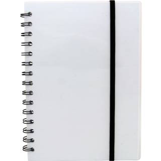 Notesbog A5 plast med spiralryg transparent