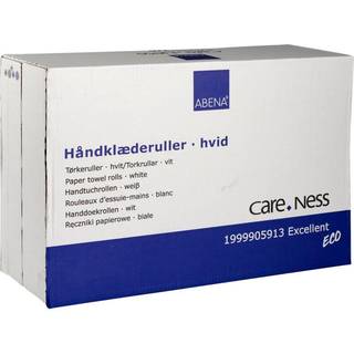Care-Ness Excellent Eco håndklæderulle 1-lags 100% nyfiber hvid