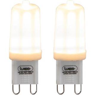 Sæt med 2 G9 dæmpbare LED-pærer 3W 280lm 2700K