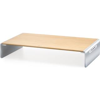 j5create Wood Monitor Stand with Docking Station