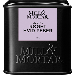 Røget Hvid Peber Økologisk - 50 gram - Mill & Mortar