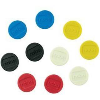 Magnet 13mm assorteret pakke a 10, Nobo 1915290 (Udsalg få stk)