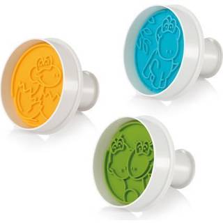 Udstikker forme med motiver af baby dinosaurus, 3 motiver