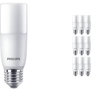 Fordelspakke 10x Philips Corepro LED E27 Tubular Stick matt 9.5W 950lm - 830 varm hvid | erstatter 75W