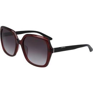 Calvin Klein Kvinde CK20541S 605 Solbriller Acetat Bordeaux Grå Firkantet Normal Normal