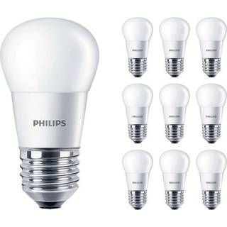 Fordelspakke 10x Philips Corepro LED Lustre E27 Kugle matt 5W 470lm - 827 ekstra varm hvid | erstatter 40W