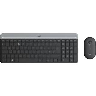Logitech Slim Wireless Combo MK470 - Tastatur & Mus sæt - Kroatisk - Hvid