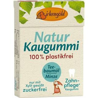 Naturlig Xylitol Tyggegummi Birkengold TEA TREE Mint Plastikfri 20 stk.