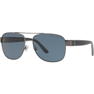Polo Ralph Lauren PH3122 Polarized 915781 59 Solbriller Mænd Grå - Matte Dark Gunmetal - 59mm