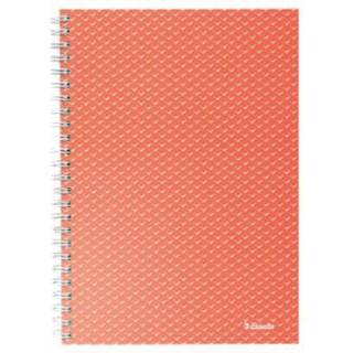 Notesbog Colour'Breeze A5 kvadreret koral, Esselte 628468, 4stk