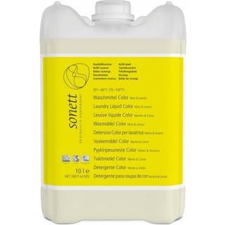 Sonett Flydende Vaskemiddel Color, Økologisk, Mynte og citron - 10 liter