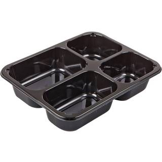 Bakke hovedret 4-rums, C 2227-4C, 22,7x17,8x4,3cm, 1070 ml, sort, CPET, standard