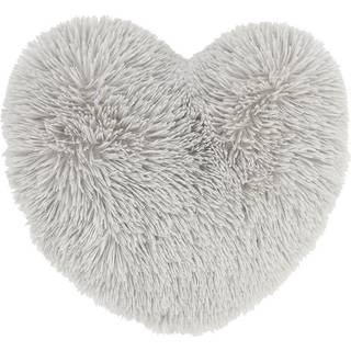Catherine Lansfield Catherine Lansfield Silver So Soft Cuddly Heart Shaped Cushion