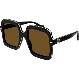Gucci GG1241S 001 56 Solbriller Kvinder Black - Black - 56mm