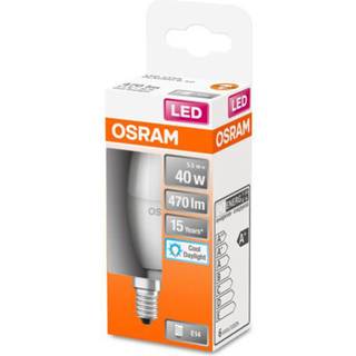 Osram LED pære Kerte 4,9W/865 (40W) Mat E14