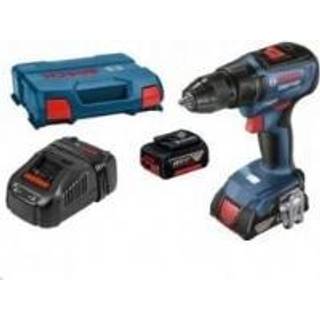 BOSCH GSR 18V-50 Bore-/skruemaskine Li-Ion, 50Nm, brushless + L-Case +1x Batterier Li-Ion, 18V, 2Ah + 1x batteri Li-Ion, 18V, 5Ah + Oplader