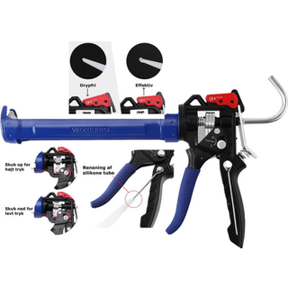 WORKPRO Fugepistol med drypstop. Comford Grip
