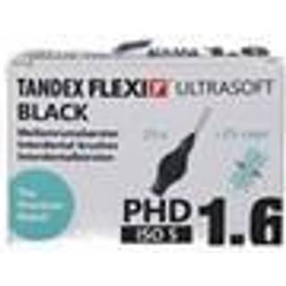 Tandex, FLEXI, interdentalbørste, Ultra Soft, 0.7 mm /PHD 1,6mm, sort, 25 stk