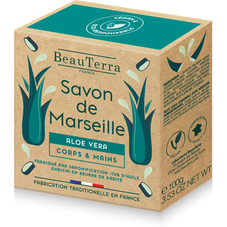 Beau Terra Marseille Solid Soap - Aloe Vera 100 g