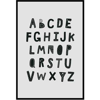 XO Posters Poster Alphabet Black One Size      Unisex