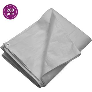 presenning 8x8 m 260 g/m² HDPE grå