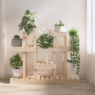 plantestativ 104,5x25x77,5 cm massivt fyrretræ