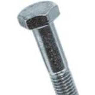 Bossard Bolt M10x80 Elforzinket DIN 931. 6kt delgevind Stål 8.8 - Pakke a 100 stk