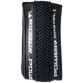 Cykeldæk Michelin POWER GRAVEL bead 2 bead protek X-miles 33-622 Sort Foldbart