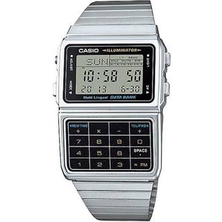 Casio lommeregnerur DBC-611-1DF - Sølv og sort - Collection Retro Digital