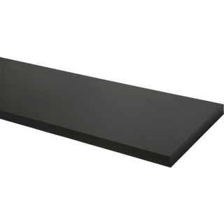 Hylde melamin sort 16 mm x 20 x 80 cm