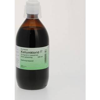Kaliumklorid "PS" 75 mg/ml (Håndkøb, apoteksforbeholdt) 500 ml Oral opløsning + FRI FRAGT