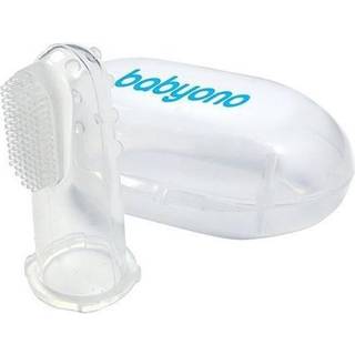 BabyOno Take Care First Toothbrush Silikone fingertandbørste til børn Med taske Transparent 1 stk. - 1 stk.