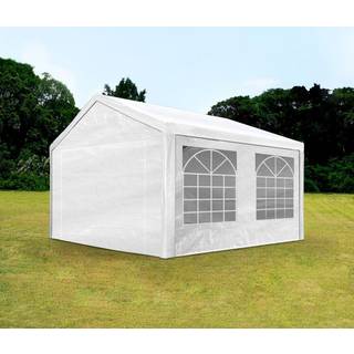 3x4m, Partytelt, PE-teltdug, hvid - (90100)