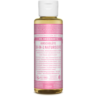 Dr. Bronner's Pleje Flydende sæber Kirsebærblomst 18-i-1 naturlig sæbe 120 ml (458,00 kr / 1 l) - 120 ml