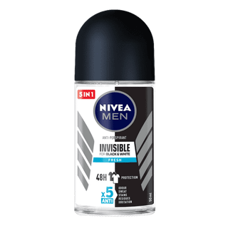 Nivea Men Invisible Black & White Antiperspirant roll-on  til mænd 50 ml - 50 ml