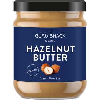 Guru Snack Hasselnøddesmør Crunchy Økologisk - 250 g