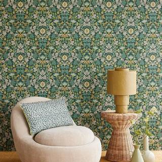 Berries & Flowers - Green
