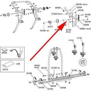 Thule skrue m8x90mm