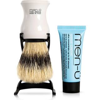 men-ü Barberkost og Holder - Hvid (Pure Bristle)
